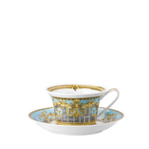 versace tea cup and saucer prestige gala bleu