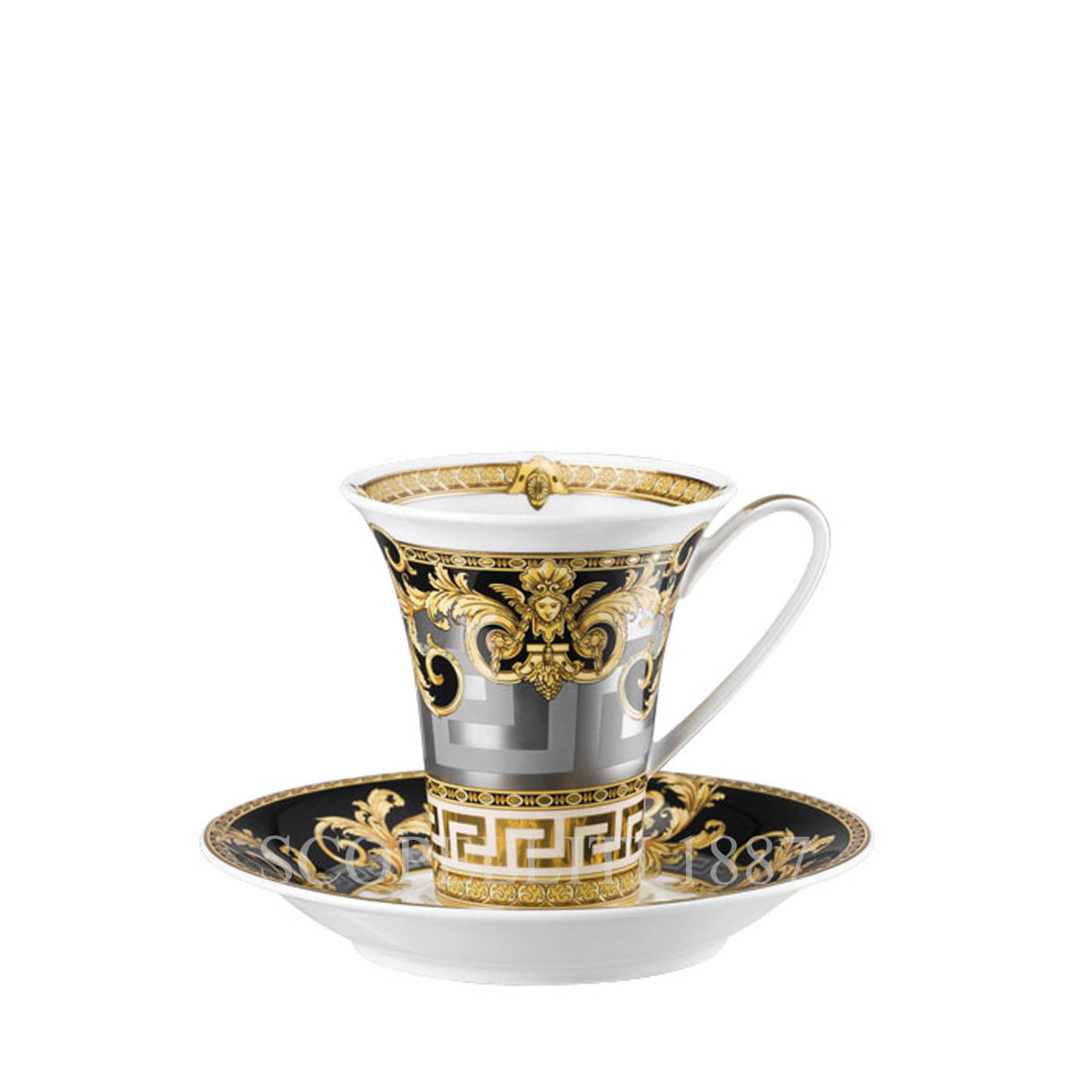 Versace Tall Cup and Saucer Prestige Gala - SCOPELLITI 1887
