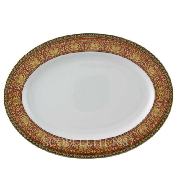 versace oval platter 40 cm medusa