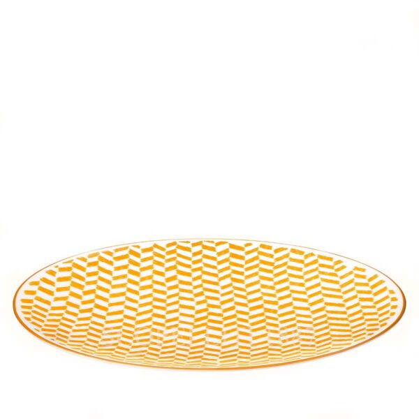 hermes a walk in the garden dinner plate yellow 27 cm 02