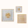 Hermès Mosaique au 24 or gift set of 3 square plates (n°1 to n°3)