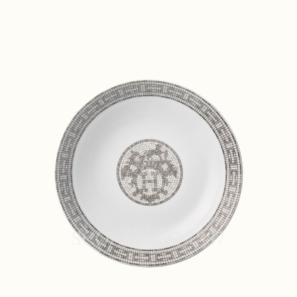 Hermes Porcelain Mosaique Au 24 Platinum Small Box Auction