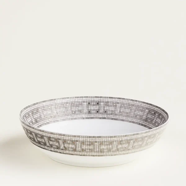 hermès mosaique au 24 platinum cereal bowl side view