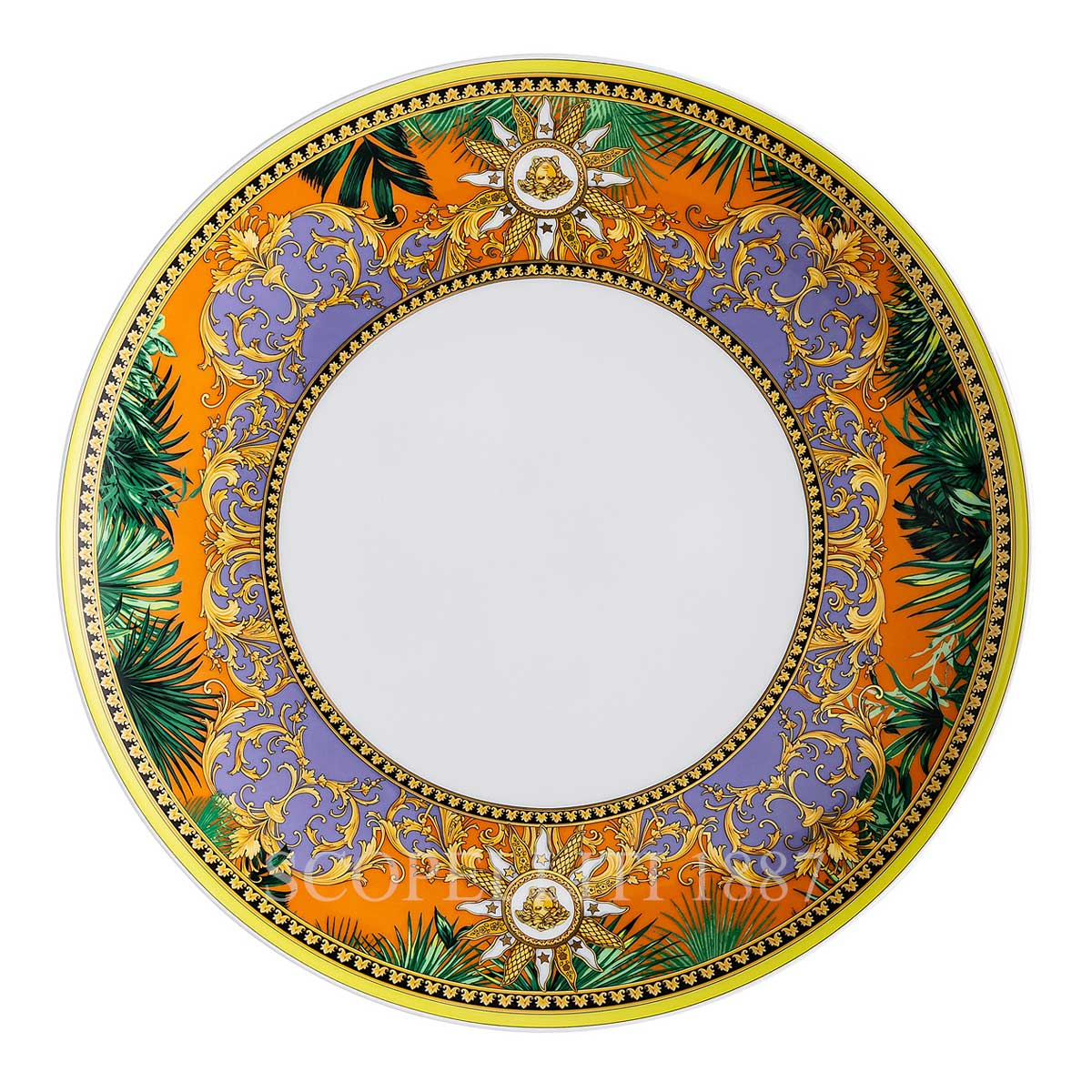 Versace Multicolor Jungle Animalier Porcelain Plate - 28 cm