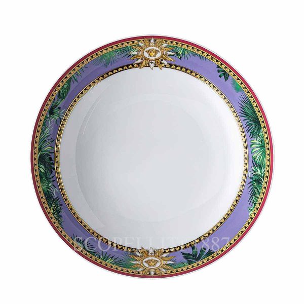 versace jungle animalier plate deep 22 cm