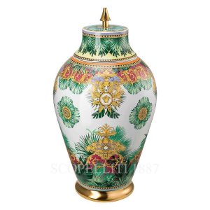 versace jungle animalier vase with lid 76 cm