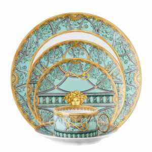 versace la scala del palazzo green 5 piece place setting