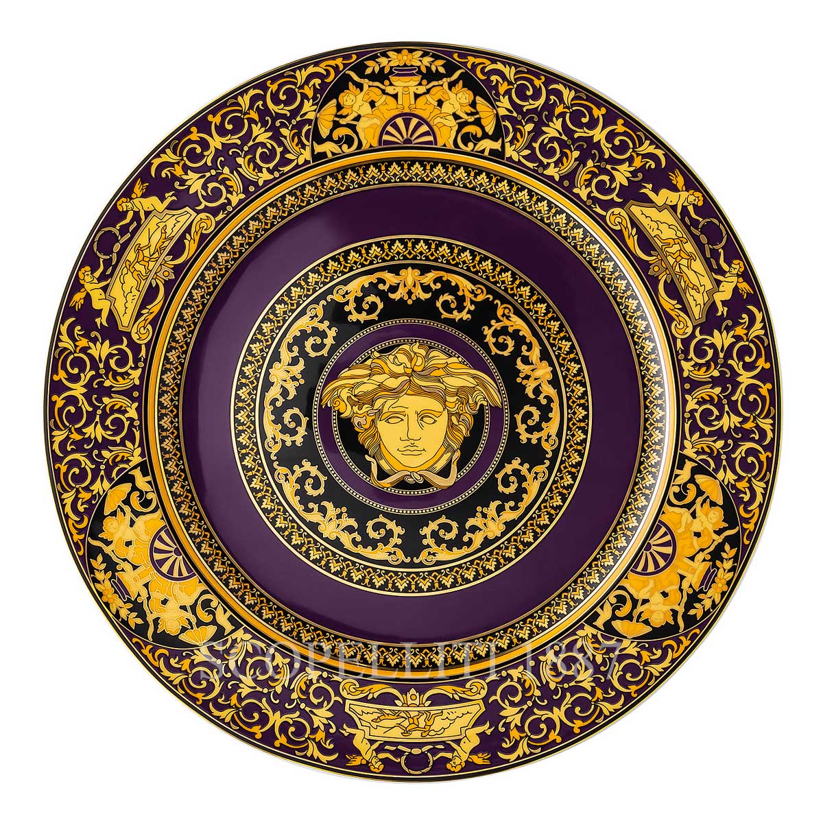 Versace Service Plate 30 cm Medusa Colours Marine ǀ Versace Plate