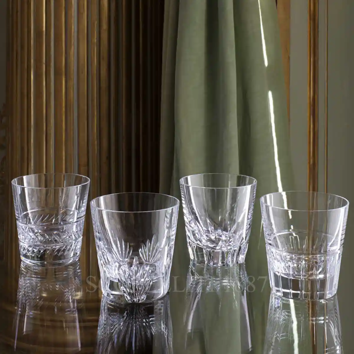 saint louis galerie des rois crystal tumblers set of 4