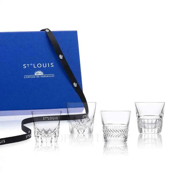 saint louis galerie des rois crystal tumblers set of 4