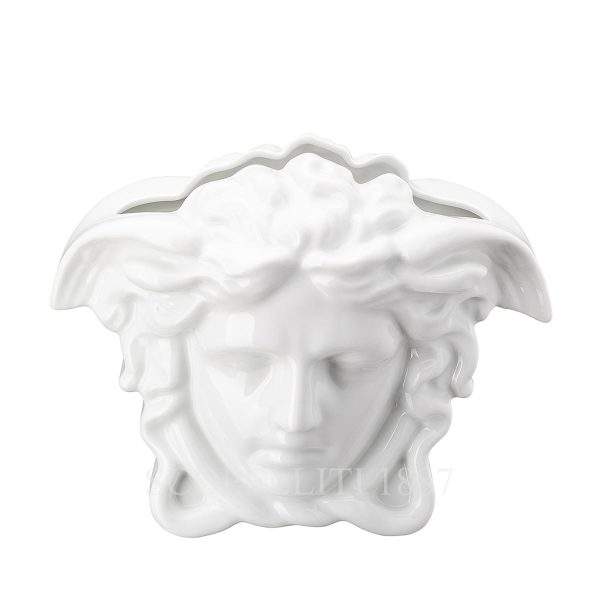 versace medusa grande white vase 21 cm