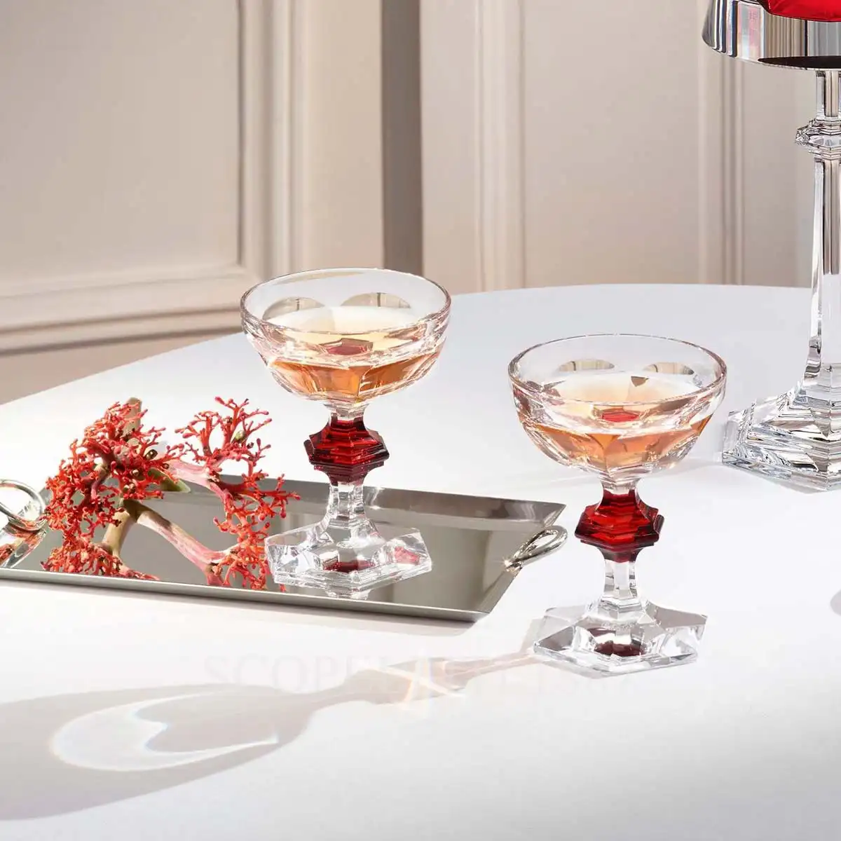 baccarat set 2 coupes harcourt 1841