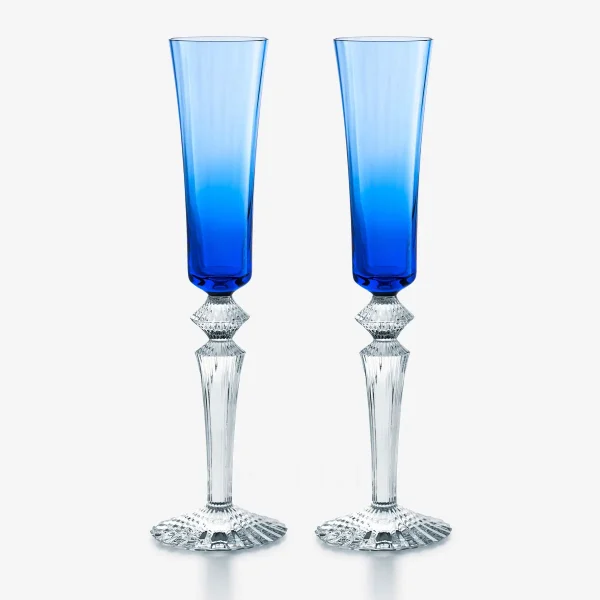baccarat mille nuits flutissimo champagne flute blue