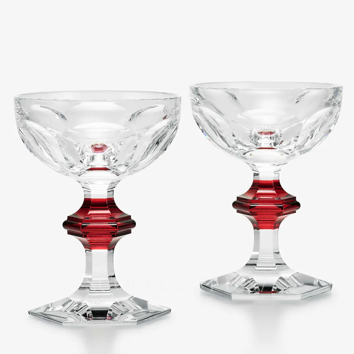 baccarat set 2 coupes harcourt 1841