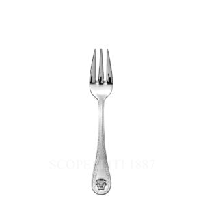 versace medusa cutlery silver plated cake fork