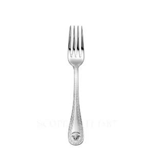 versace medusa cutlery silver plated dessert fork