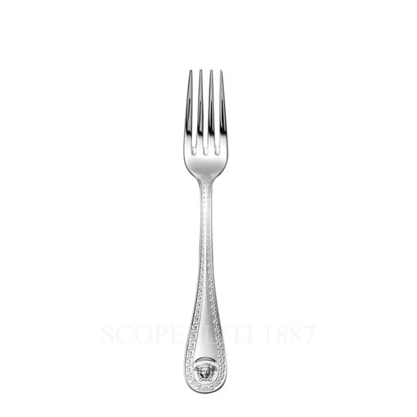 versace medusa cutlery silver plated dessert fork