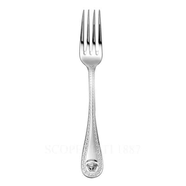 versace medusa cutlery silver plated dinner fork