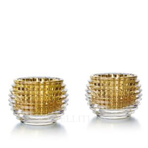 baccarat crystal gold eye votive set