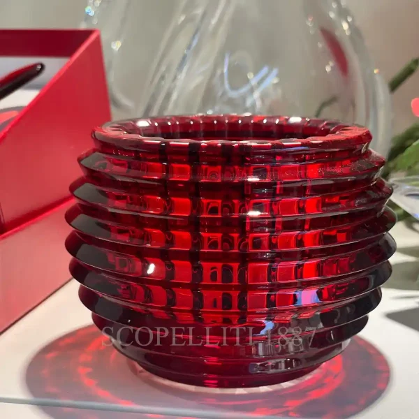 baccarat crystal red eye votive set