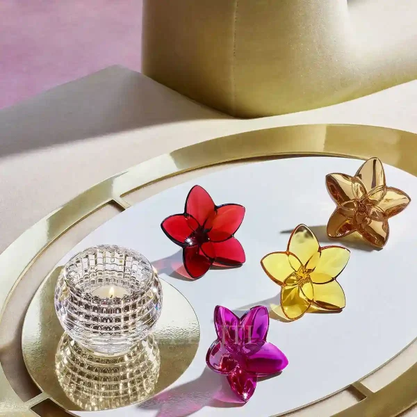 baccarat crystal clear eye votive set
