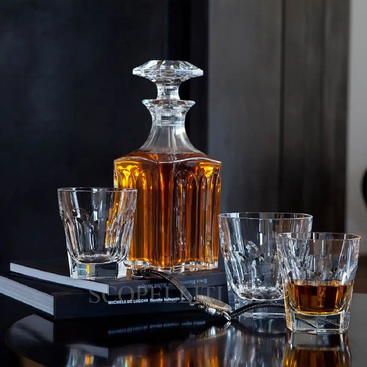 baccarat whisky decanter harcourt 1841