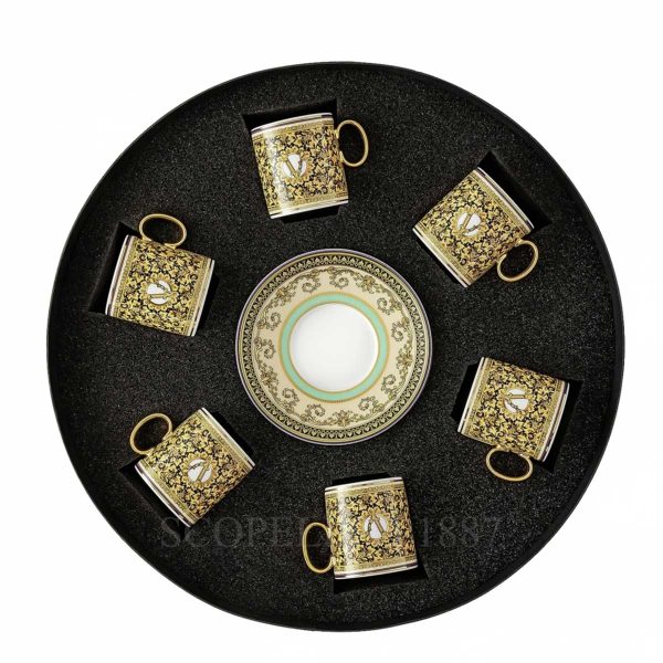 versace barocco mosaic espresso cups set of 6