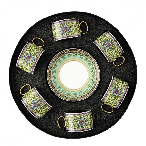 versace barocco mosaic tea cups set of 6