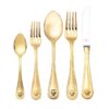 Versace 5 Piece Place Setting Medusa Cutlery Gold Plated