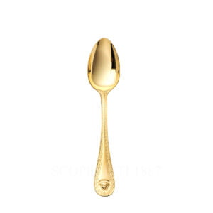 versace medusa cutlery gold plated dessert spoon