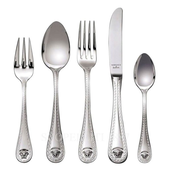 versace 30 pcs set medusa cutlery silver plated