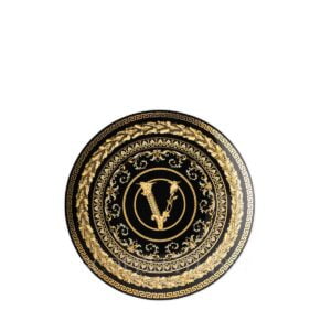 versace virtus gala black plate 17 cm