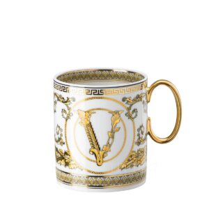 versace virtus gala white mug
