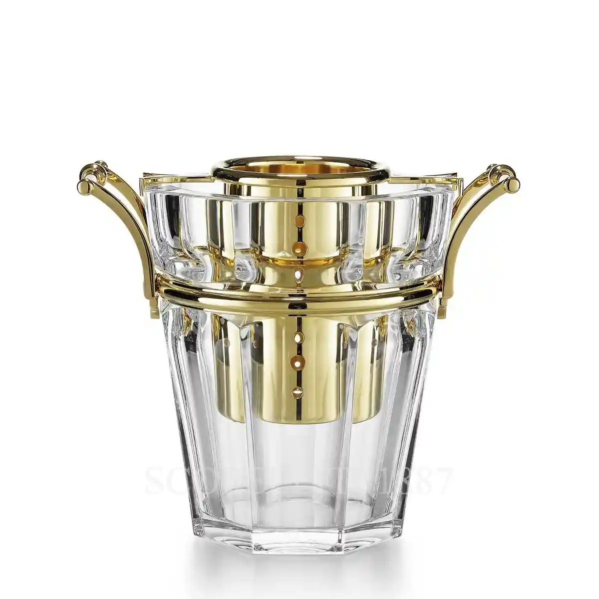 baccarat harcourt champagne cooler clear gold