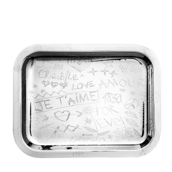 christofle graffiti medium tray