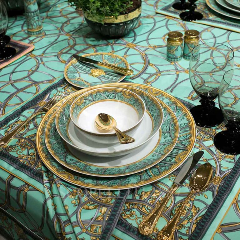 versace la scala del palazzo green dinnerware