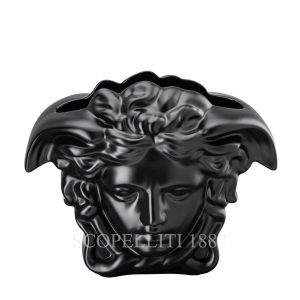 versace vase 30 cm black medusa grande