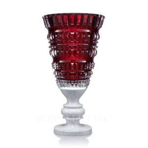 baccarat antique vase red limited edition