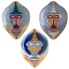 Bosa Set of 3 Mandrillus Masks
