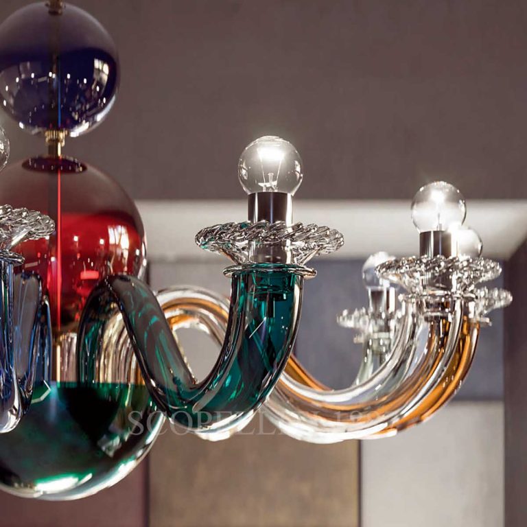 venini gio ponti chandelier 8 lights