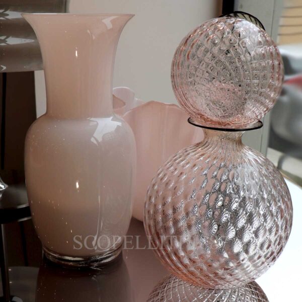venini vases new powder pink