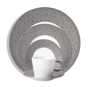 bernardaud ecume platinum 5 piece place setting