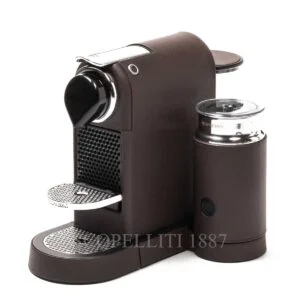 Coffee Machine Pigment Citiz with Milk Frother in Leather