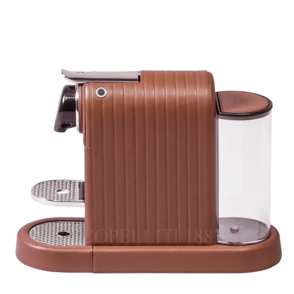 giobagnara citiz lines leather nespresso coffee machine color siena