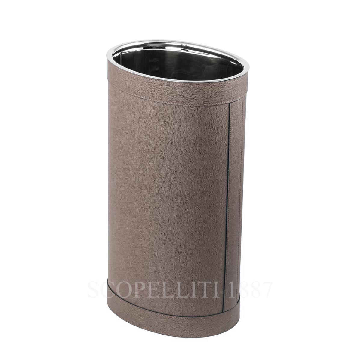 giobagnara umbrella stand oval mud leather