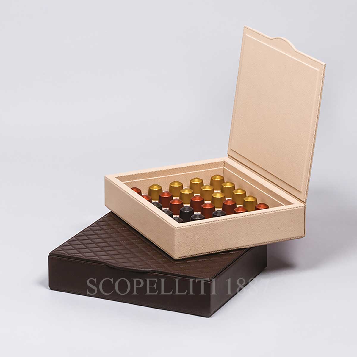 Nespresso Commercial Capsules Box Large in Leather
