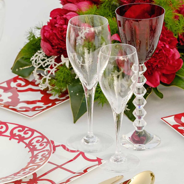 hermes and baccarat table setting