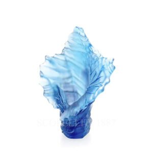 daum coral sea blue vase