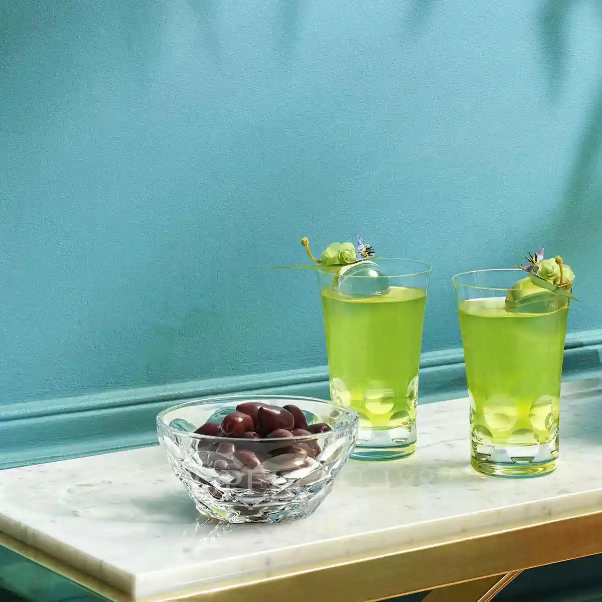 baccarat beluga set two crystal highballs