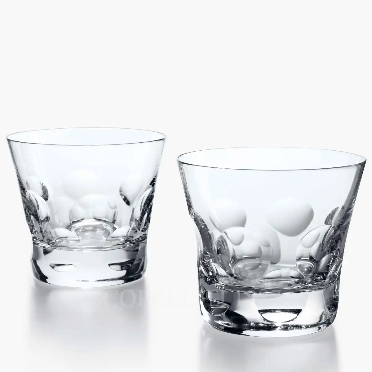 baccarat beluga set two crystal tumblers medium